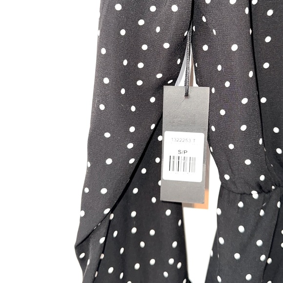 BLACK TAPE - black and white polka dot dress - Picture 3 of 3